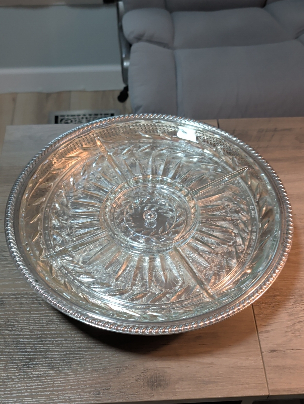 Vintage 60's Lazy Susan Serving Tray